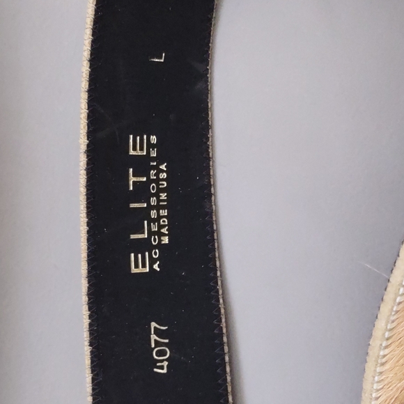 Elite Accessories Calf Hair Belt - Picture 4 of 6